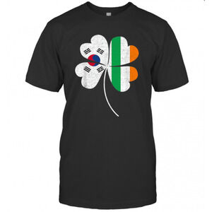 Nice Saint Patricks Day Irish Korean Shamrock Green Clover T-Shirt
